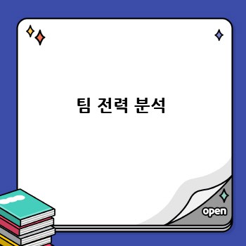 팀 전력 분석