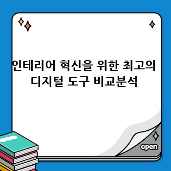 인테리어 혁신을 위한 최고의 디지털 도구 비교분석