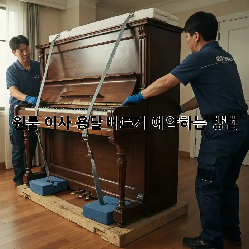 원룸 이사 용달, 빠르게 예약하는 방법!