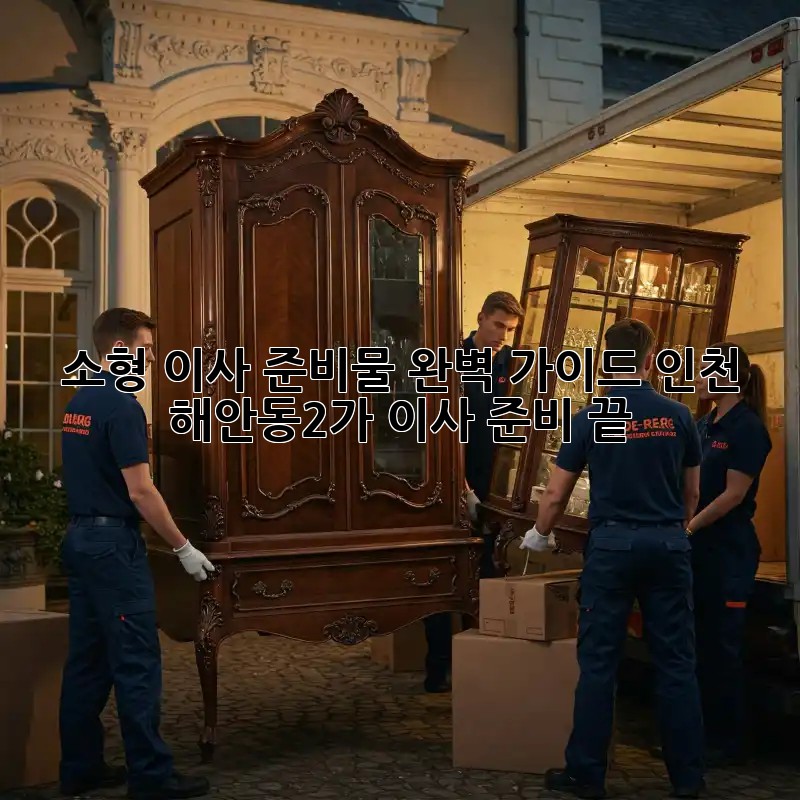 소형 이사 준비물 완벽 가이드: 인천 해안동2가 이사 준비 끝!