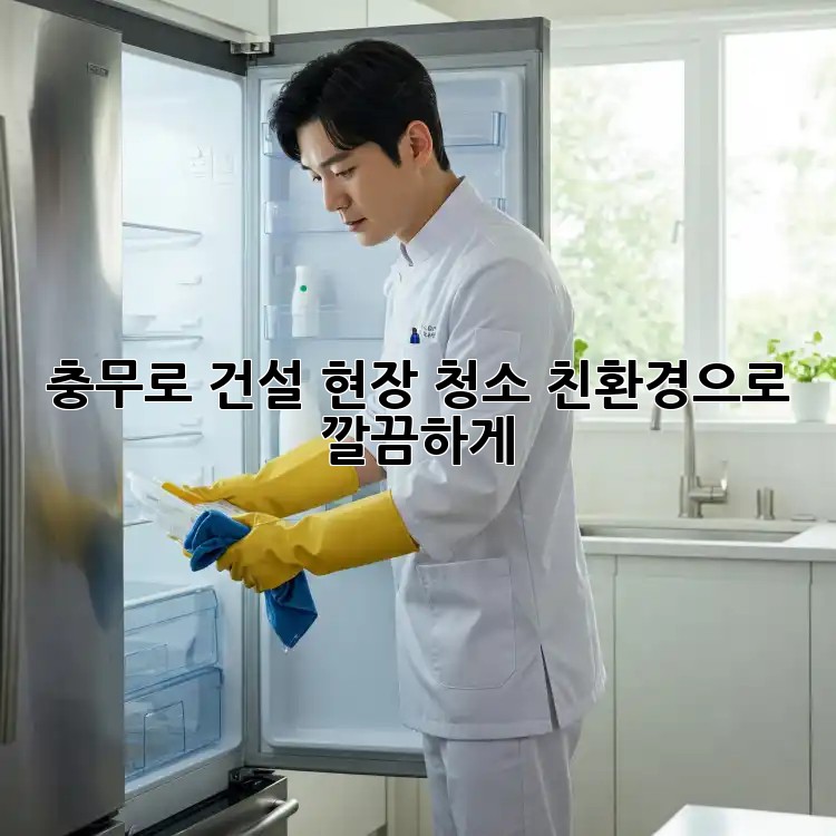 충무로 건설 현장 청소, 친환경으로 깔끔하게! 👷‍♀️✨