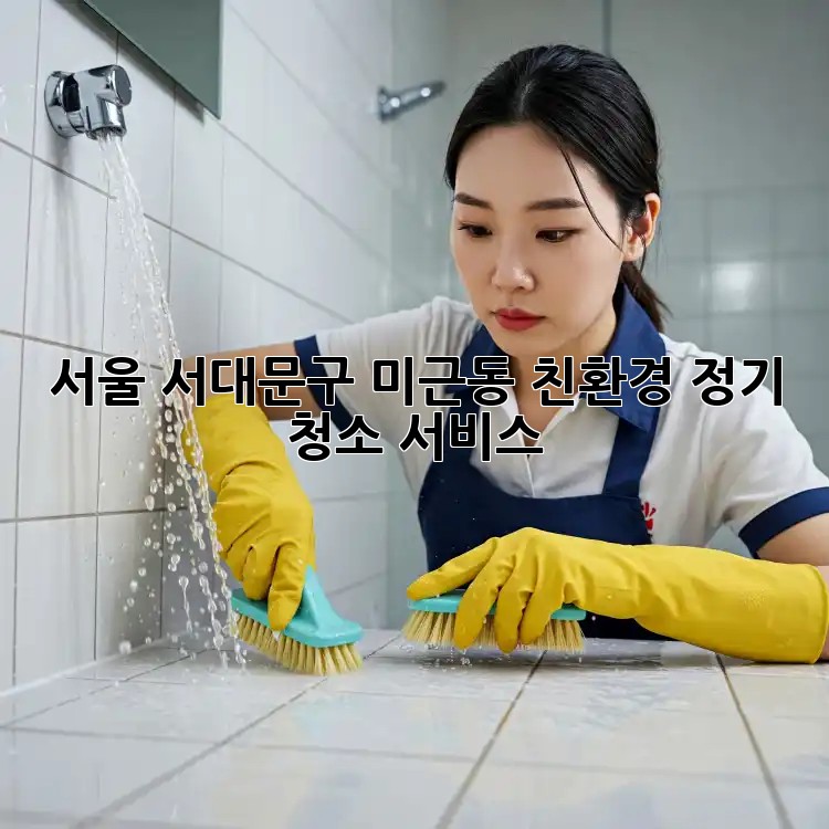 서울 서대문구 미근동 친환경 정기 청소 서비스