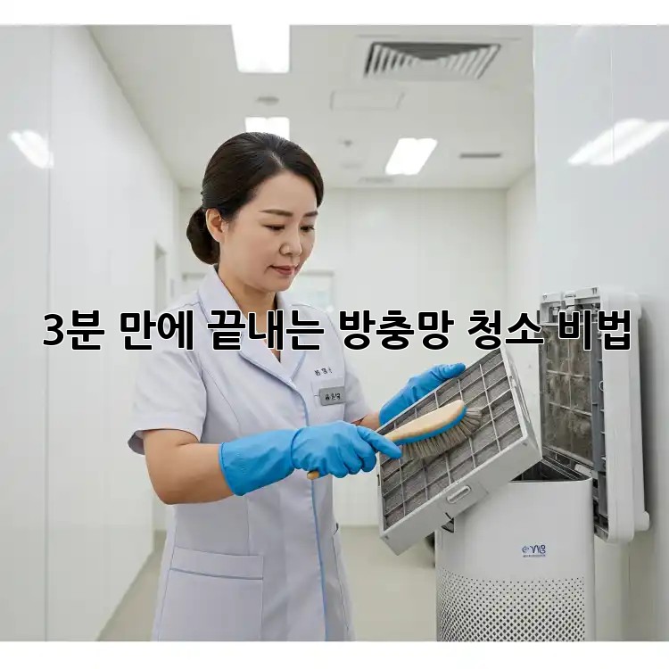 3분 만에 끝내는 방충망 청소 비법! ✨