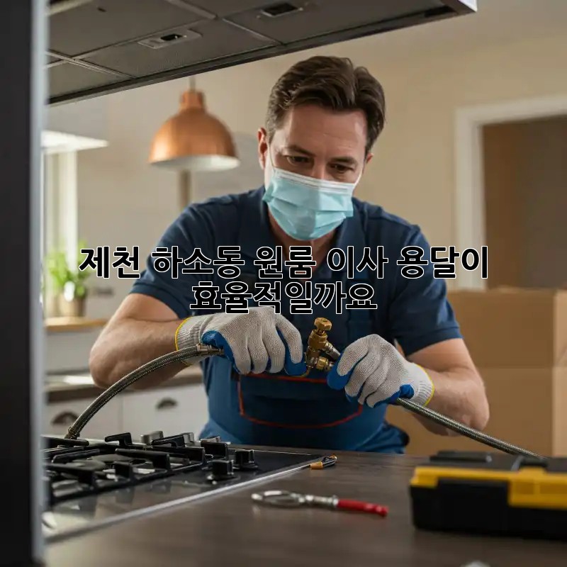 제천 하소동 원룸 이사, 용달이 효율적일까요?