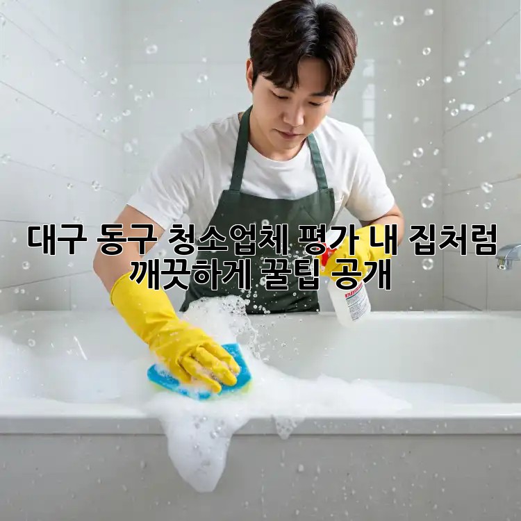 대구 동구 청소업체 평가: 내 집처럼 깨끗하게✨ 꿀팁 공개!