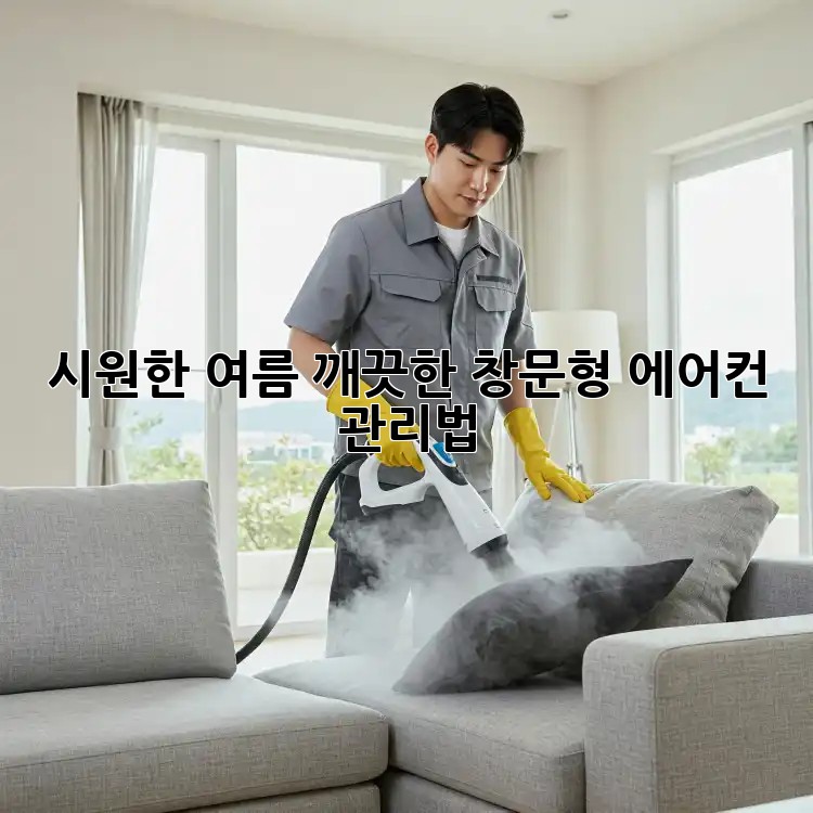 시원한 여름, 깨끗한 창문형 에어컨 관리법!