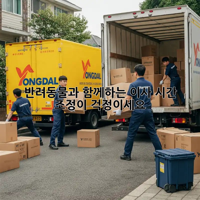 반려동물과 함께하는 이사, 시간 조정이 걱정이세요?