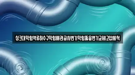 싱크대막힘역류하수구막힘배관공사변기막힘뚫음변기교체고압세척