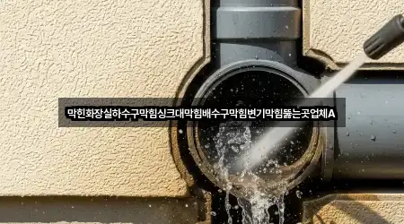 막힌화장실하수구막힘싱크대막힘배수구막힘변기막힘뚫는곳업체A