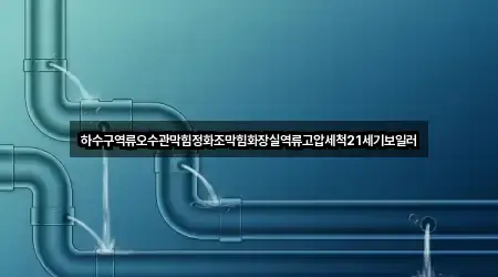 하수구역류오수관막힘정화조막힘화장실역류고압세척21세기보일러