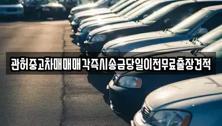 강원특별자치도 원주시 신림면 중고차 전문 관허중고차매매매각즉시송금당일이전무료출장견적