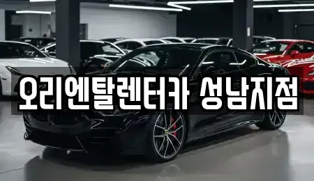 경기 성남시 분당구 이매동 렌트카 전문 오리엔탈렌터카 성남지점