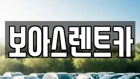 경기도 김포시 감정동 렌트카 전문 보아스렌트카