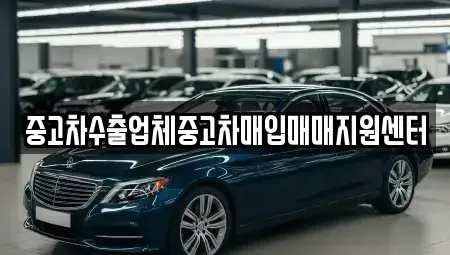 경기도 남양주시 별내동 중고차매입 전문 중고차수출업체중고차매입매매지원센터