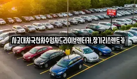 경기도 시흥시 장곡동 렌트카 전문 사고대차국산차수입차드라이브렌터카,장기리스렌트카