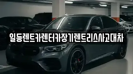 경기도 시흥시 장곡동 렌트카 전문 일등렌트카렌터카장기렌트리스사고대차
