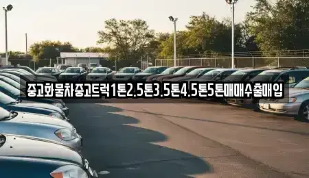 경남 김해시 이동 중고차매입 전문 중고화물차중고트럭1톤2.5톤3.5톤4.5톤5톤매매수출매입