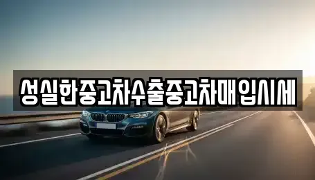 경남 진주시 봉래동 중고차 전문 성실한중고차수출중고차매입시세