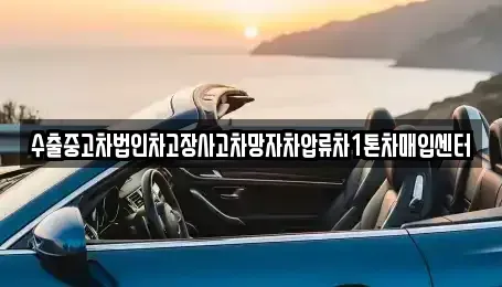 경상남도 창원시 성산구 반송동 중고차매입 전문 수출중고차법인차고장사고차망자차압류차1톤차매입센터