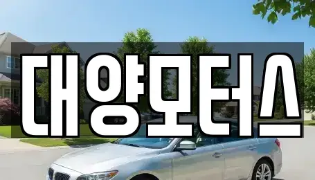 광주광역시 광산구 오운동 중고차 전문 대양모터스