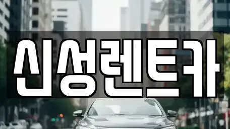 광주광역시 서구 농성동 렌트카 전문 신성렌트카