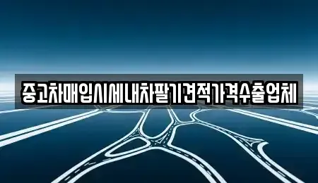 대구 동구 검사동 중고차매입 전문 중고차매입시세내차팔기견적가격수출업체