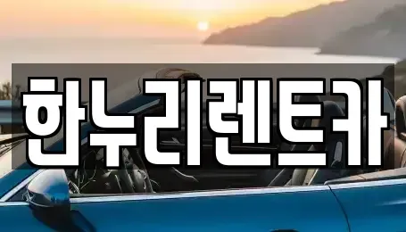 대구 동구 방촌동 렌트카 전문 한누리렌트카