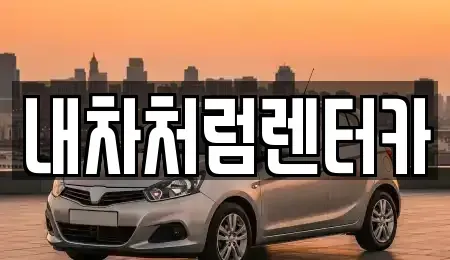 대구 동구 신용동 렌트카 전문 내차처럼렌터카