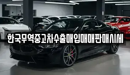 대전 중구 사정동 중고차매입 전문 한국무역중고차수출매입매매판매시세