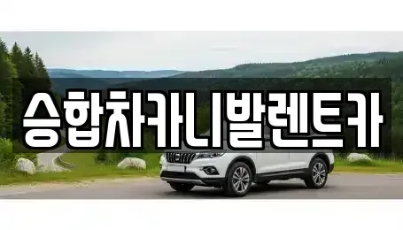 대전광역시 중구 구완동 렌트카 전문 승합차카니발렌트카