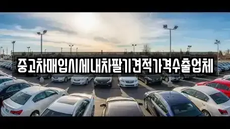 부산광역시 사상구 감전동 중고차매입 전문 중고차매입시세내차팔기견적가격수출업체