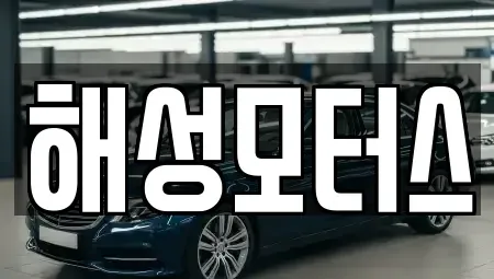 부산광역시 수영구 광안동 중고차 전문 해성모터스