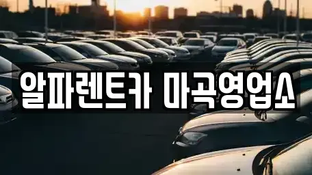 서울 강서구 마곡동 렌트카 전문 알파렌트카 마곡영업소