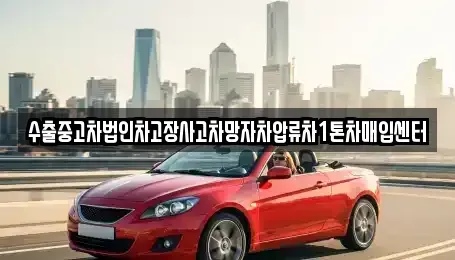 서울 구로구 온수동 중고차매매 전문 수출중고차법인차고장사고차망자차압류차1톤차매입센터
