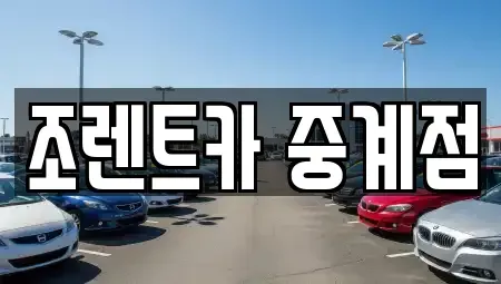 서울 노원구 렌트카 전문 조렌트카 중계점