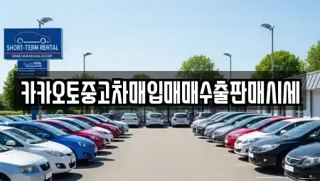 서울 중구 주자동 중고차매입 전문 카카오토중고차매입매매수출판매시세