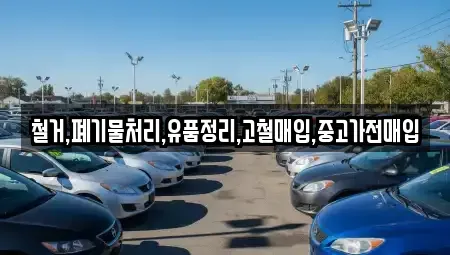 서울특별시 동작구 신대방동 중고차매입 전문 철거,폐기물처리,유품정리,고철매입,중고가전매입