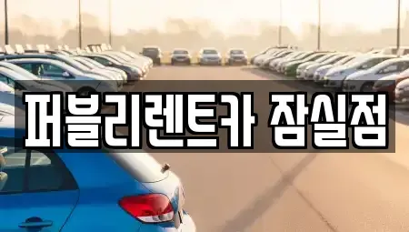 서울특별시 송파구 렌트카 전문 퍼블리렌트카 잠실점