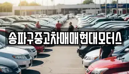 서울특별시 송파구 중고차 전문 송파구중고차매매현대모터스