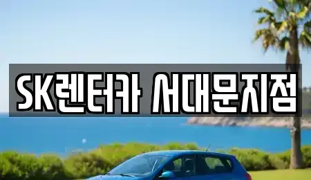 서울특별시 중구 만리동2가 렌트카 전문 SK렌터카 서대문지점
