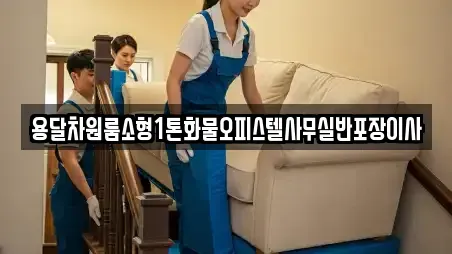 용달차원룸소형1톤화물오피스텔사무실반포장이사