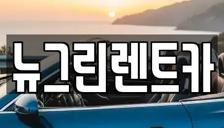 울산광역시 중구 우정동 렌트카 전문 뉴그린렌트카