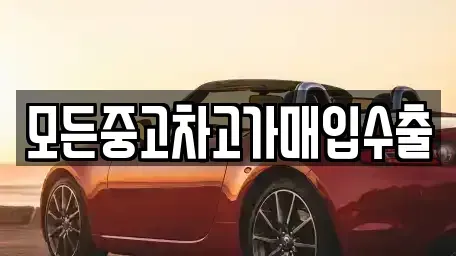 인천 서구 검암동 중고차매입 전문 모든중고차고가매입수출