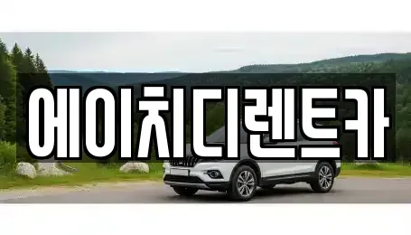 인천 중구 신흥동1가 렌트카 전문 에이치디렌트카