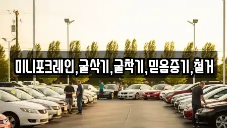 인천광역시 중구 중산동 중고차매입 전문 미니포크레인,굴삭기,굴착기,믿음중기,철거