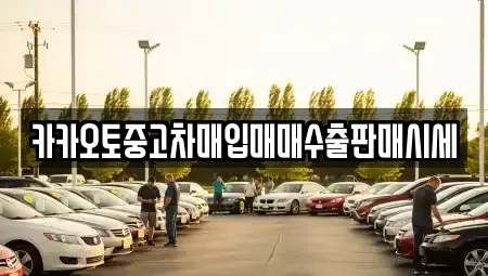 인천광역시 중구 중산동 중고차매입 전문 카카오토중고차매입매매수출판매시세