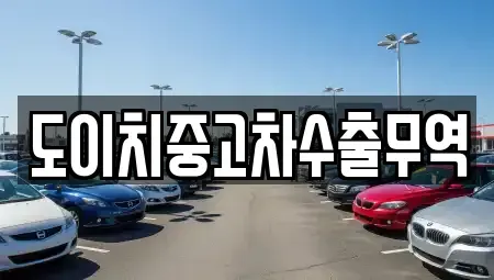 전북특별자치도 전주시 완산구 동완산동 중고차매매 전문 도이치중고차수출무역