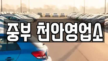 충청남도 천안시 서북구 렌트카 전문 중부 천안영업소